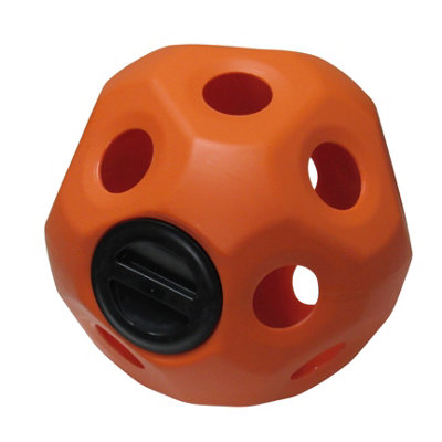 SecureFix Direct Hay Ball Horse Feeder ToyOrange (Hanging Treat Slow Feeding Stable) from B&Q