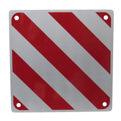 SecureFix Direct Aluminium Motorhome Rear Warning Sign (Caravan Safety Hazard Signal Reflector) from B&Q
