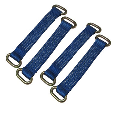 SecureFix Direct Vehicle Alloy Wheel Straps 12"Set Of 4 (Recovery Transport Oval Links) from B&Q
