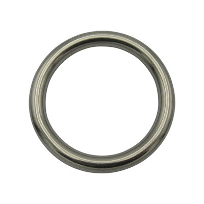 SecureFix Direct Stainless Steel Round O Ring 12mm X 145mm (Marine Webbing Rigging Mooring Corrosion Resistant) from B&Q