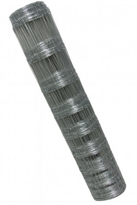 SecureFix Direct Stock Fencing Wire Mesh Barrier 0.8M (Galvanised Animal Netting Fence Metal Garden) from B&Q