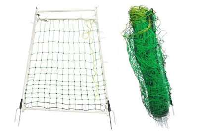 SecureFix Direct Electric Fence Poultry Netting & Gate 1.05M X 50M (Electrified Chicken Fencing Net Mesh) from B&Q