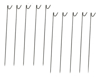 SecureFix Direct Steel Metal Barrier Fencing Pins 1.25M X10 (8mm Safety Fence Post Stakes) from B&Q