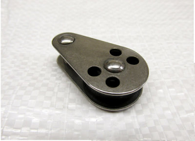 SecureFix Direct 25mm Stainless Steel Pulley Block With Nylon Sheave (Bracket And Removable Pin) from B&Q