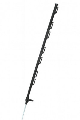 SecureFix Direct Electric Fence Poly Posts 1.6M X40 (Black Fencing Stake Plastic 1600mm) from B&Q