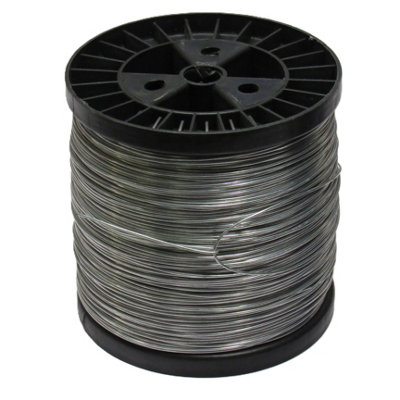 SecureFix Direct Stranded Electric Fencing Wire 1.5mm (400M Reel Galvanised Electrified Fence Cattle Sheep Paddock)