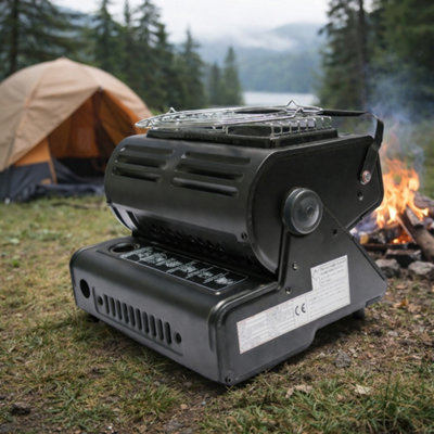 SecureFix Direct Portable Gas Heater Stove 1.3Kw (Camping Outdoor Heating Cooking) from B&Q