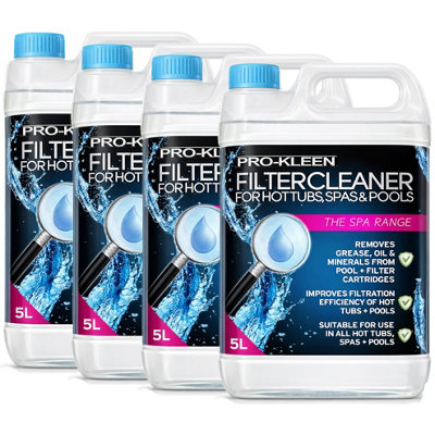 ProKleen Filter Cleaner Hot Tub Spa Pool Remove Dirt Oil Grease Clean 5L - Image 9
