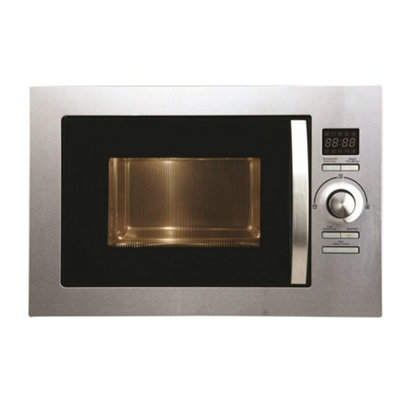 Cookology 900W Built-In Microwave 25L Integrated DesignBmog25Lixh Stainless Steel from B&Q