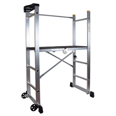 Abbey Folding Scaffold Platform Ladder from B&Q