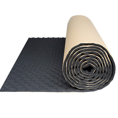 Sourcingmap Sound Acoustic Absorption Car Audio Stereo Heatproof Foam Wave Style Deadener Mat 19.7X 78.7 10.76 Sqft from B&Q