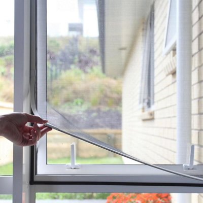 Neatiease Adjustable Diy Magnetic Fly Screen Window Max 100 X 130 CmFull Frame Strip Easy Installation Fits Any Size Smaller from B&Q