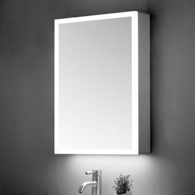 Ella Illuminated Led Mirror Cabinet 500X700mm from B&Q