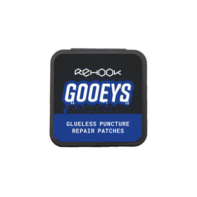 Rehook Gooeys Glueless Puncture Repair Patches - Bike Tube Self-Adhesive Patch Kit