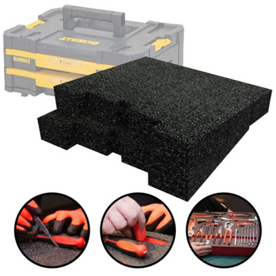Shadow Foam Inserts For Dewalt Tstak Drawers (Black 50mm) from B&Q