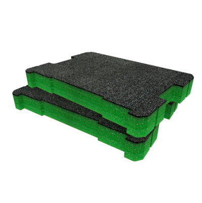 Shadow Foam Dewalt Tstak Toolbox Foam Inserts Cut And Peel Foam (Green 50mm) from B&Q