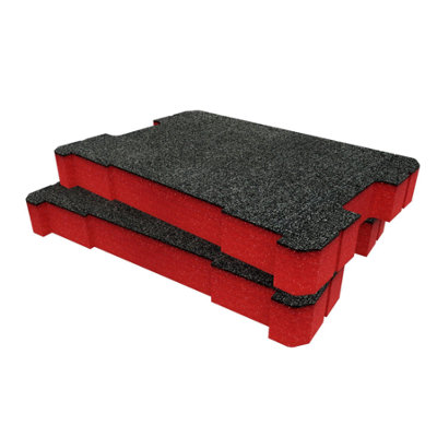Shadow Foam Dewalt Tstak Toolbox Foam Inserts Cut And Peel Foam (Red 50mm) from B&Q