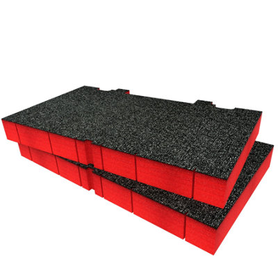Shadow Foam Dewalt Toughsystem Ds150 Foam Inserts Cut And Peel Foam (Red 50mm) from B&Q