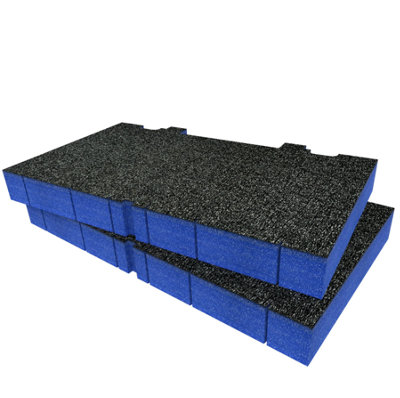 Shadow Foam Dewalt Toughsystem Ds150 Foam Inserts Cut And Peel Foam (Blue 50mm) from B&Q
