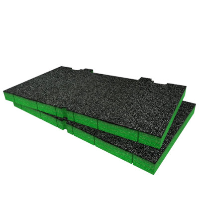 Shadow Foam Dewalt Toughsystem Ds150 Foam Inserts Cut And Peel Foam (Green 30mm) from B&Q