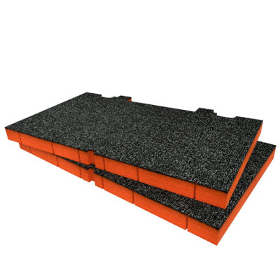 Shadow Foam Dewalt Toughsystem Ds150 Foam Inserts Cut And Peel Foam (Orange 30mm) from B&Q