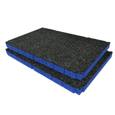 Shadow Foam Dewalt Toughsystem Ds400 Foam Insert Cut And Peel Foam (Blue 30mm) from B&Q