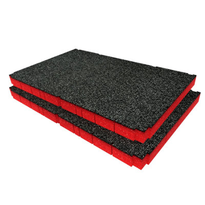 Shadow Foam Dewalt Toughsystem Ds400 Foam Insert Cut And Peel Foam (Red 30mm) from B&Q