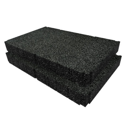 Shadow Foam Dewalt Toughsystem Ds400 Foam Insert Cut And Peel Foam (Black 50mm) from B&Q