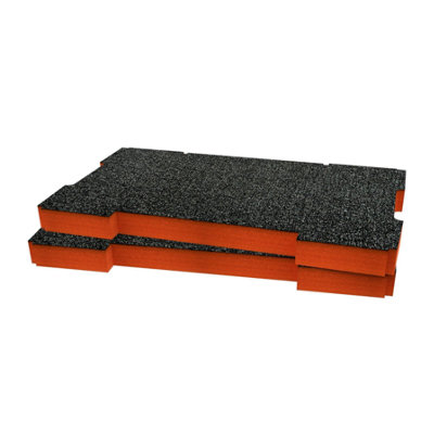 Shadow Foam Ridgid Pro System Tool Organiser (Version 1) Foam Inserts (Orange 30mm) from B&Q