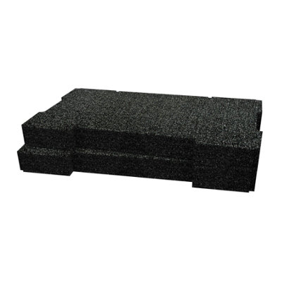 Shadow Foam Ridgid Pro System Tool Organiser (Version 1) Foam Inserts (Black 50mm) from B&Q