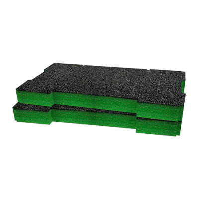 Shadow Foam Ridgid Pro System Tool Organiser (Version 1) Foam Inserts (Green 50mm) from B&Q