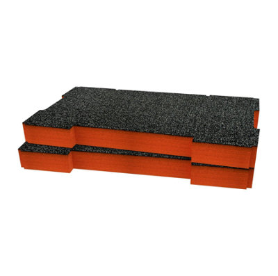 Shadow Foam Ridgid Pro System Tool Organiser (Version 1) Foam Inserts (Orange 50mm) from B&Q