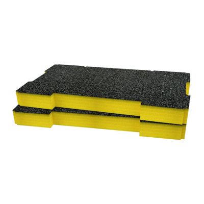 Shadow Foam Ridgid Pro System Tool Organiser (Version 1) Foam Inserts (Yellow 50mm) from B&Q