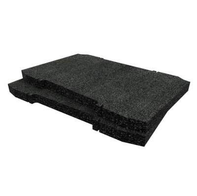 Shadow Foam Dewalt Toughsystem 2.0 Toolbox Foam Insert Cut And Peel Foam (Black 30mm) from B&Q