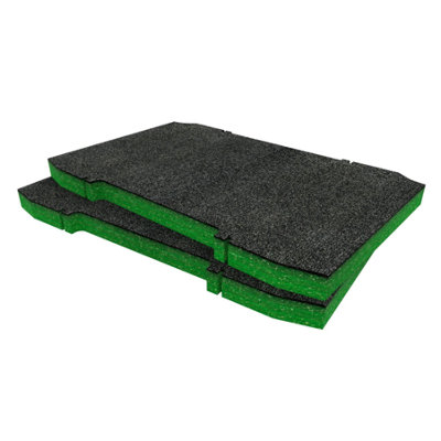 Shadow Foam Dewalt Toughsystem 2.0 Toolbox Foam Insert Cut And Peel Foam (Green 30mm) from B&Q