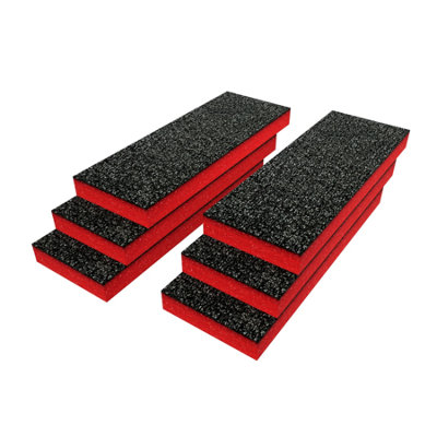 Shadow Foam Makita Makpac Cantilever Toolbox Foam Insert (Red 30mm) from B&Q