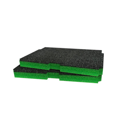 Shadow Foam Metabo Metabox Foam Inserts Cut And Peel Foam (Green 30mm) from B&Q