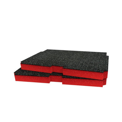 Shadow Foam Metabo Metabox Foam Inserts Cut And Peel Foam (Red 30mm) from B&Q