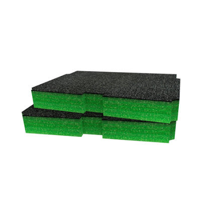 Shadow Foam Metabo Metabox Foam Inserts Cut And Peel Foam (Green 50mm) from B&Q