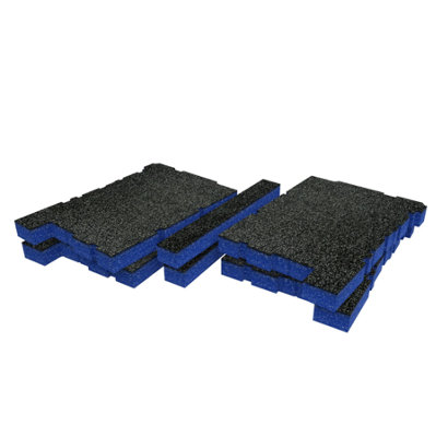 Shadow Foam Dewalt Toughsystem 2.0 Ds100 Organiser Foam Inserts (Blue 30mm) from B&Q
