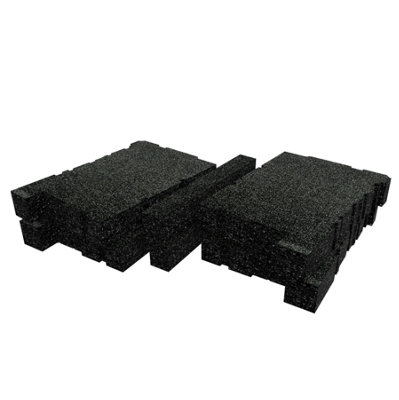 Shadow Foam Dewalt Toughsystem 2.0 Ds100 Organiser Foam Inserts (Black 50mm) from B&Q