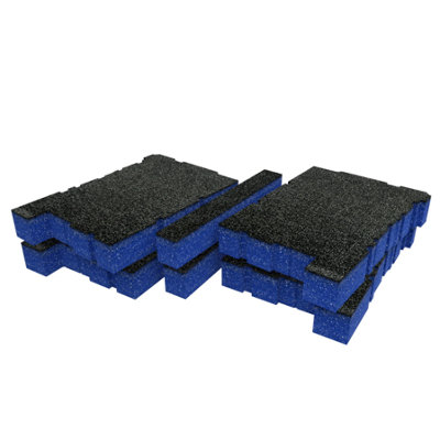 Shadow Foam Dewalt Toughsystem 2.0 Ds100 Organiser Foam Inserts (Blue 50mm) from B&Q