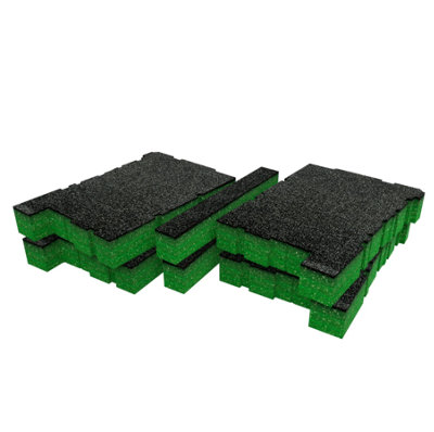 Shadow Foam Dewalt Toughsystem 2.0 Ds100 Organiser Foam Inserts (Green 50mm) from B&Q
