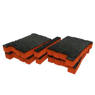 Shadow Foam Dewalt Toughsystem 2.0 Ds100 Organiser Foam Inserts (Orange 50mm) from B&Q