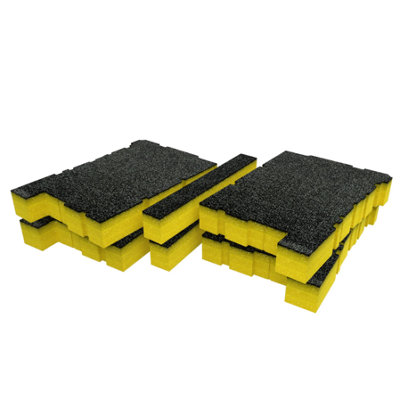 Shadow Foam Dewalt Toughsystem 2.0 Ds100 Organiser Foam Inserts (Yellow 50mm) from B&Q