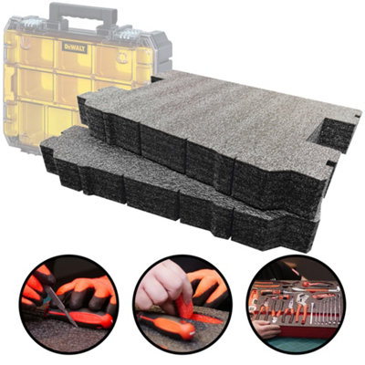 Shadow Foam Inserts For Dewalt Tstak Organiser (Black 50mm) from B&Q