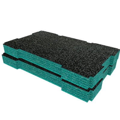 Shadow Foam Inserts For Erbauer Connecx Toolbox (Teal 50Mm)