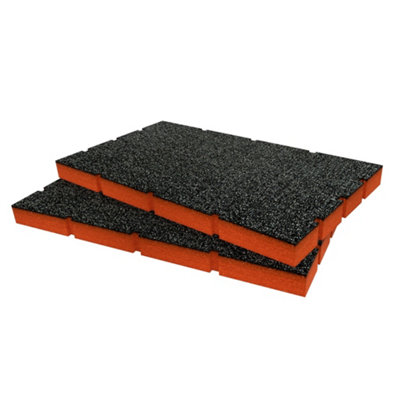 Shadow Foam Inserts For Magnusson Stakkur Drawers (Orange 30mm) from B&Q