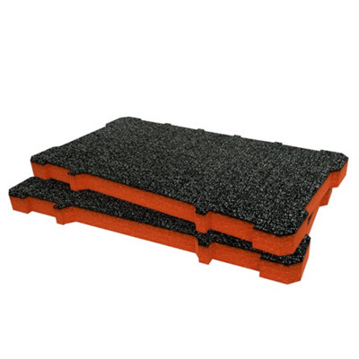 Shadow Foam Inserts For Magnusson Stakkur Toolbox (Orange 30mm) from B&Q