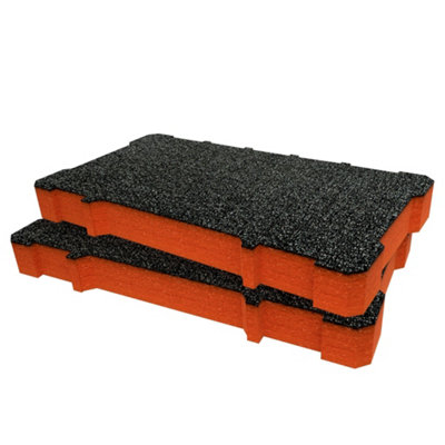 Shadow Foam Inserts For Magnusson Stakkur Toolbox (Orange 50mm) from B&Q